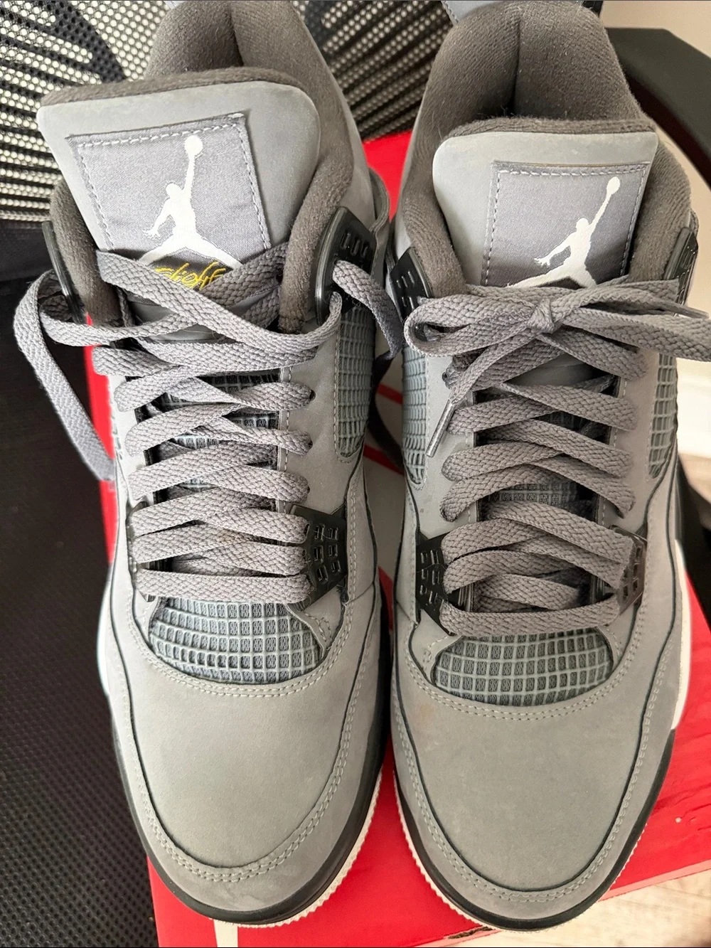 Jordan Men’s Grey Suede Retro Sneakers
